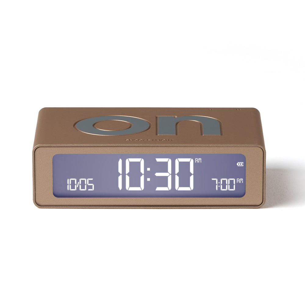 Lexon Flip Mini Reversible Alarm Clock - Gold V398-LD-LR158D1