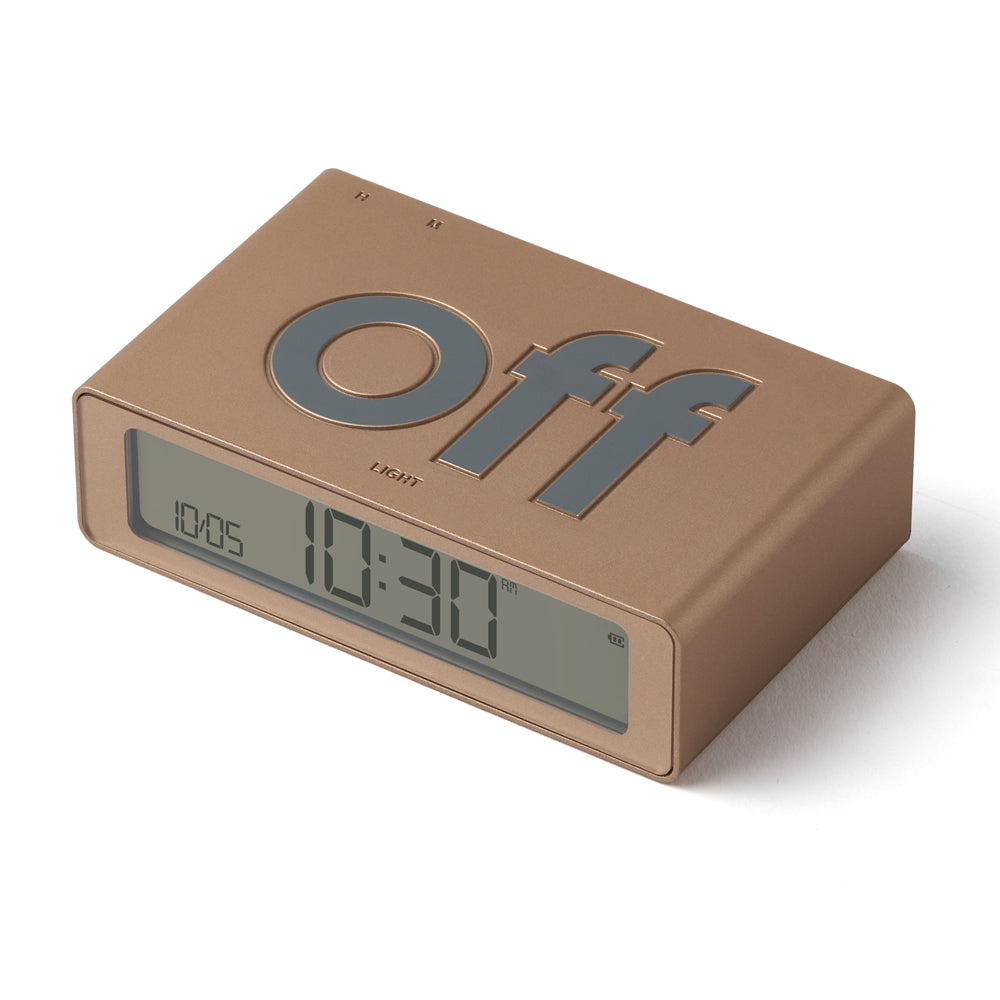 Lexon Flip Mini Reversible Alarm Clock - Gold V398-LD-LR158D1