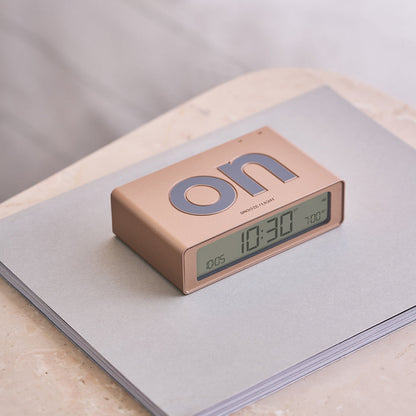 Lexon Flip Mini Reversible Alarm Clock - Gold V398-LD-LR158D1