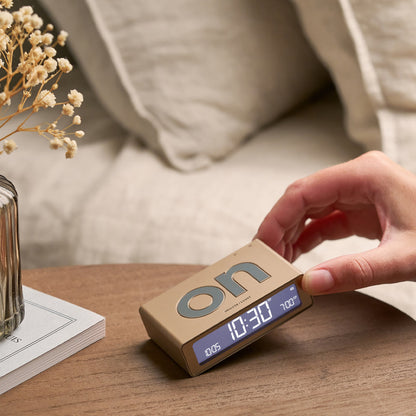 Lexon Flip Mini Reversible Alarm Clock - Gold V398-LD-LR158D1