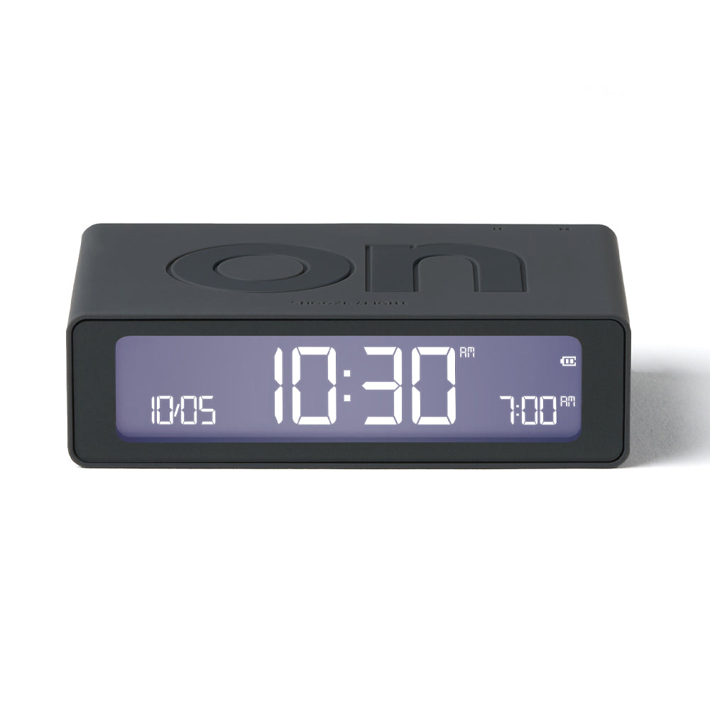 Lexon Flip Mini Reversible Alarm Clock - Grey V398-LD-LR158G3