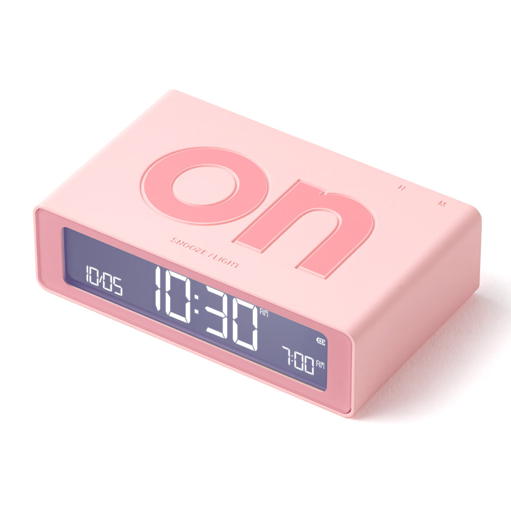Lexon Flip Mini Reversible Alarm Clock - Pink V398-LD-LR158P4