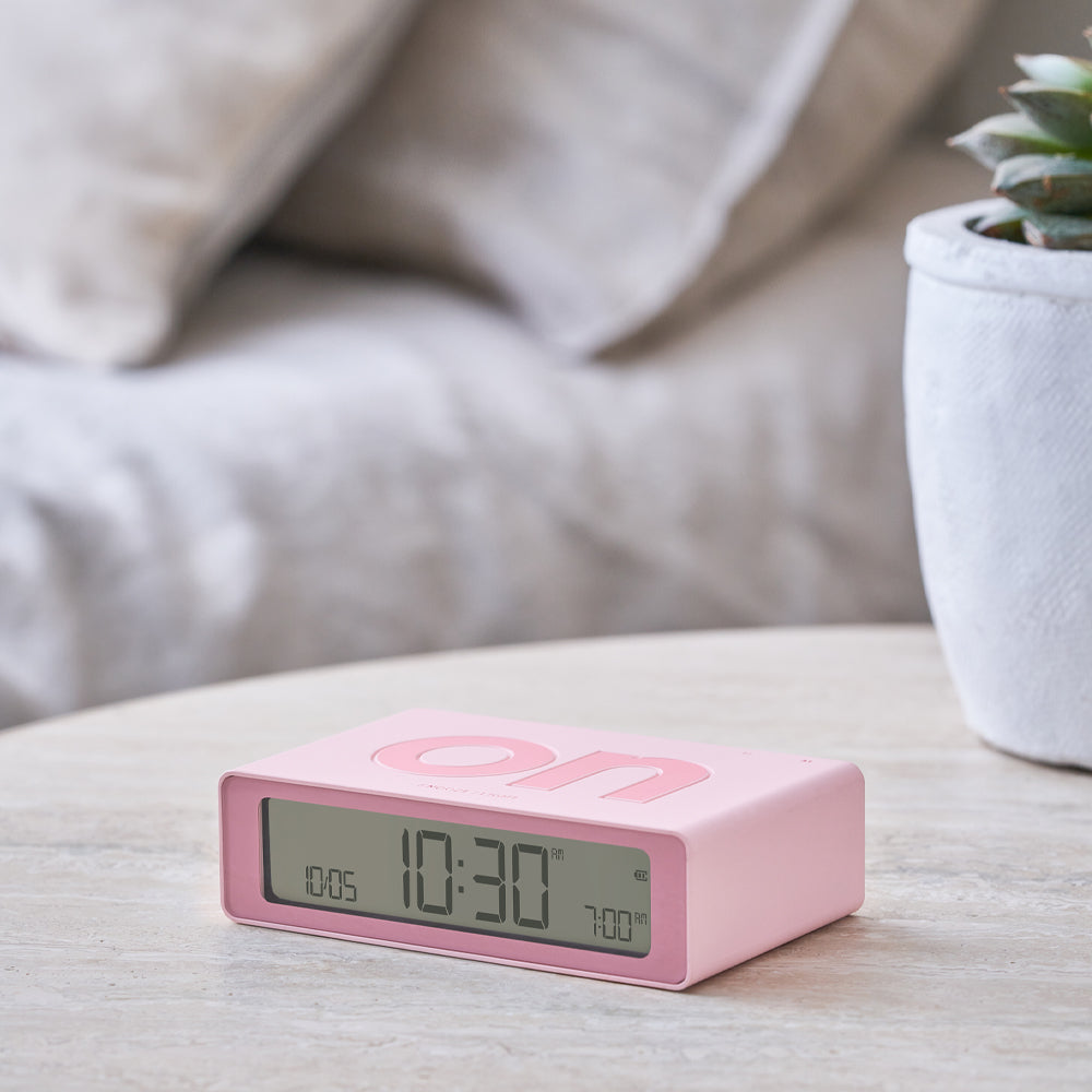 Lexon Flip Mini Reversible Alarm Clock - Pink V398-LD-LR158P4