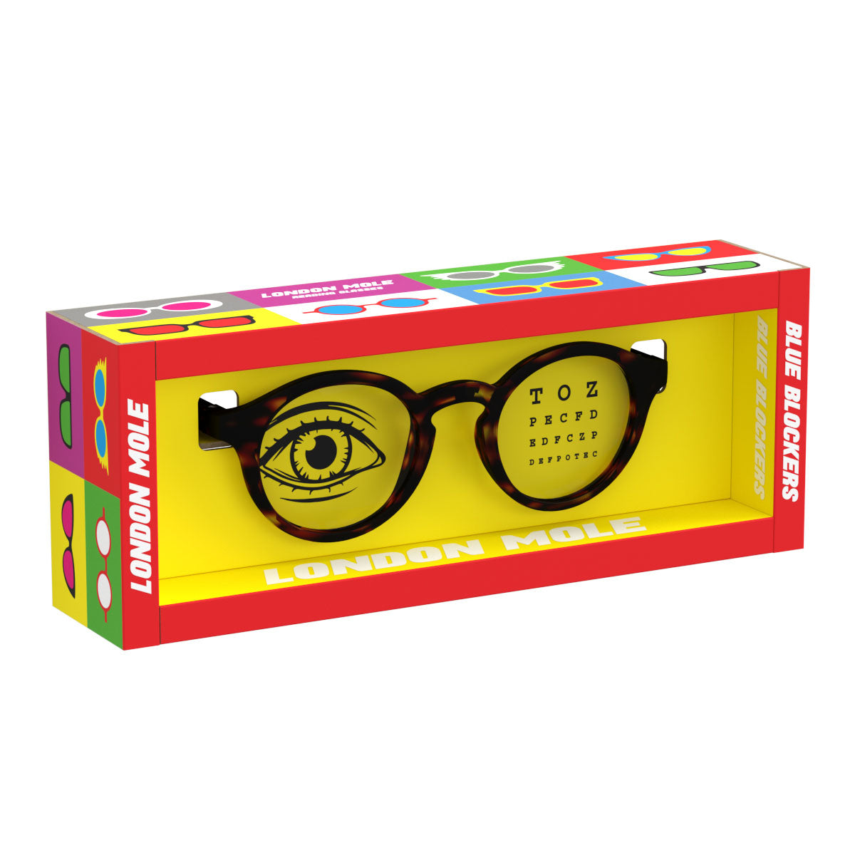 London Mole Graduate Blue Blocker Glasses Matte Tortoise Shell V398-LM-GRA-MTS-0