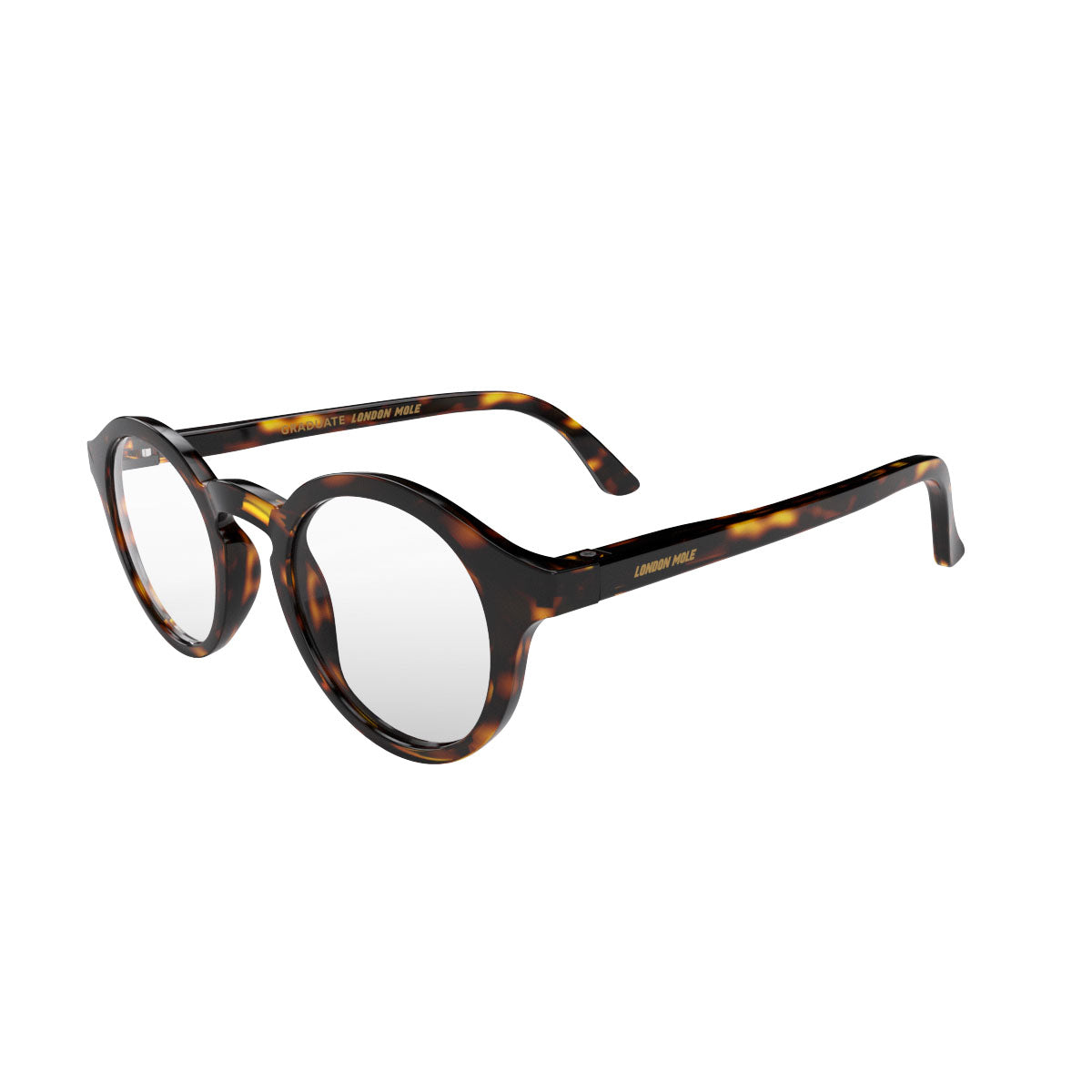 London Mole Graduate Blue Blocker Glasses Gloss Tortoise Shell V398-LM-GRA-TS-0