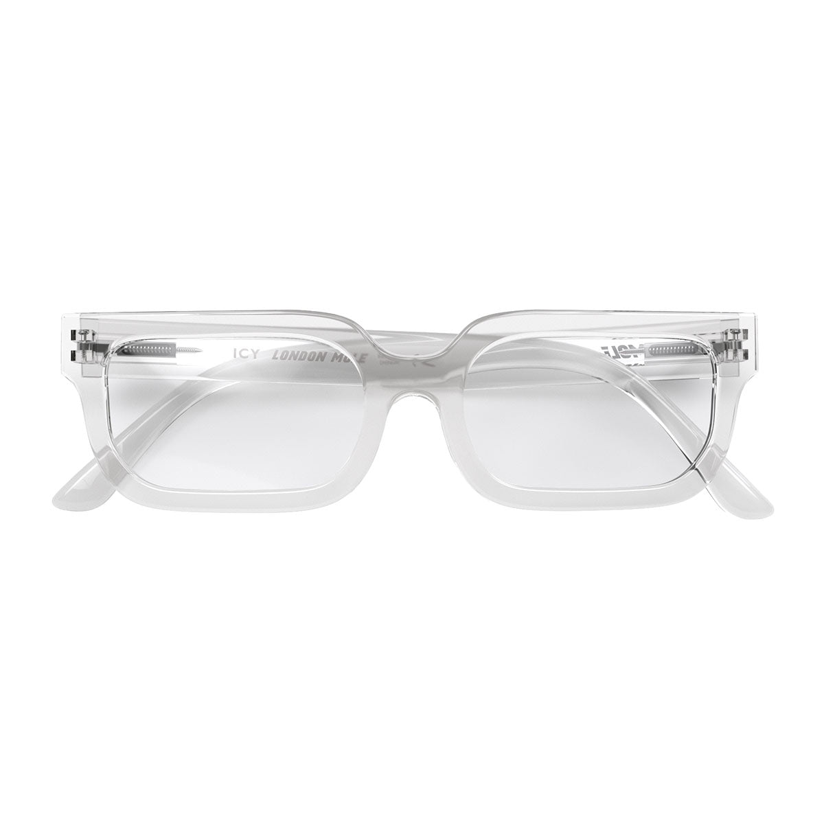 London Mole Icy Blue Blocker Glasses Transparent V398-LM-ICY-T-0