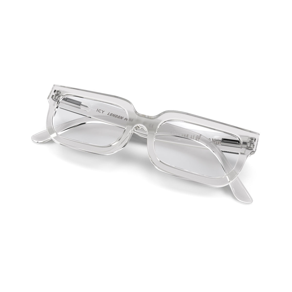 London Mole Icy Blue Blocker Glasses Transparent V398-LM-ICY-T-0