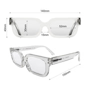 London Mole Icy Blue Blocker Glasses Transparent V398-LM-ICY-T-0