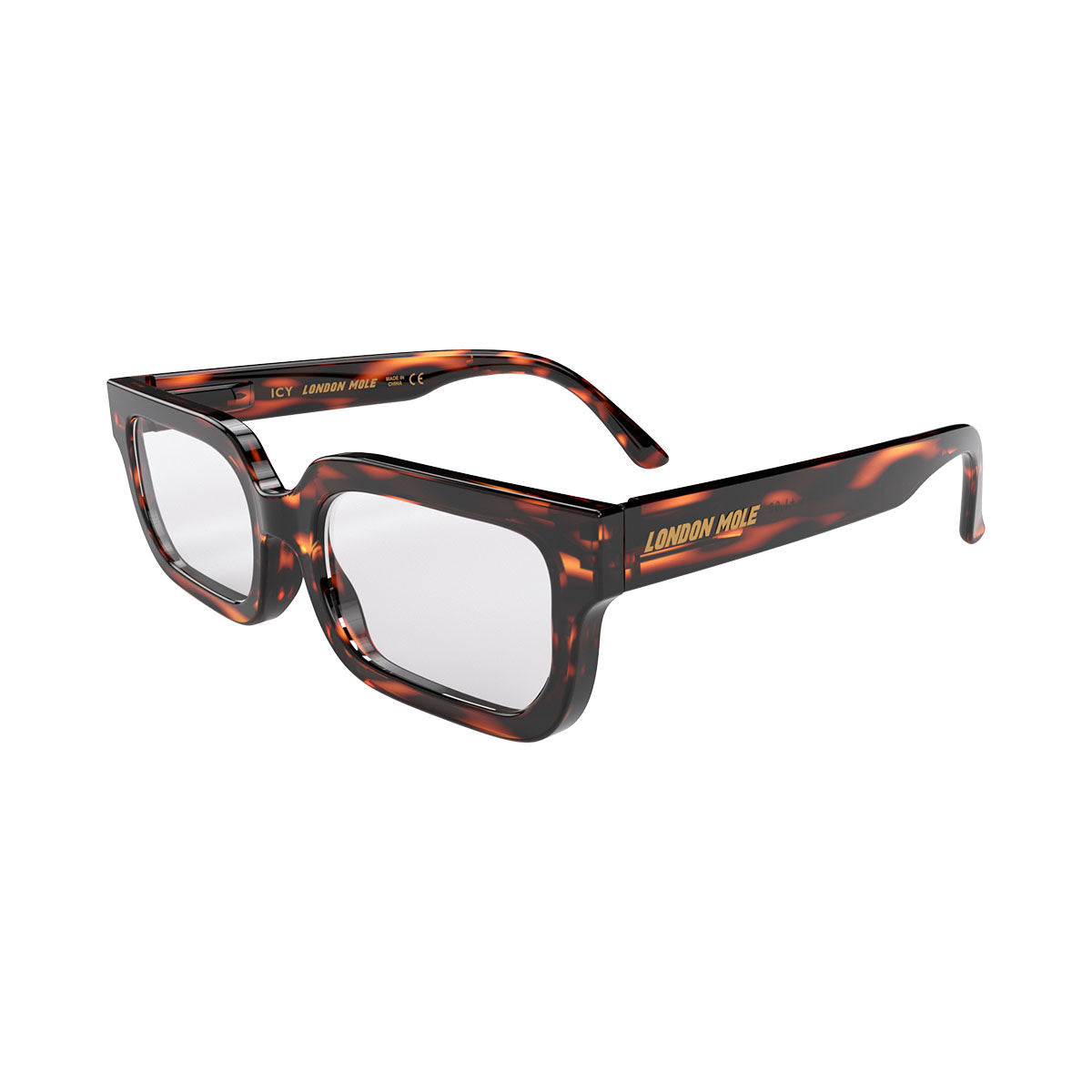 London Mole Icy Blue Blocker Glasses Gloss Tortoise Shell V398-LM-ICY-TS-0