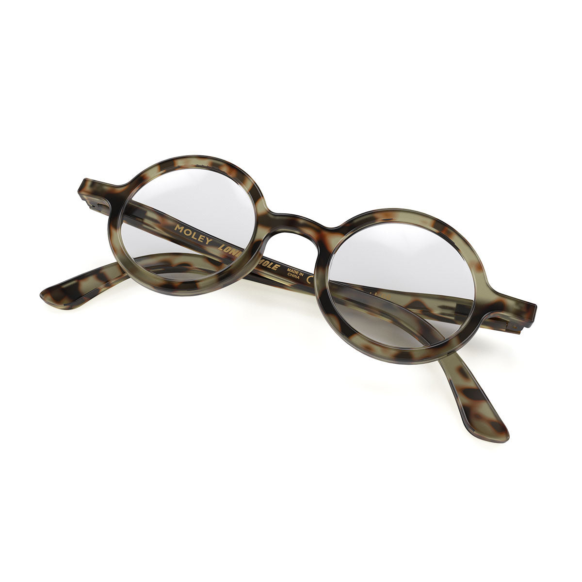 London Mole Moley Blue Blocker Glasses Gloss Grey Tortoise Shell V398-LM-MOL-GTS-0