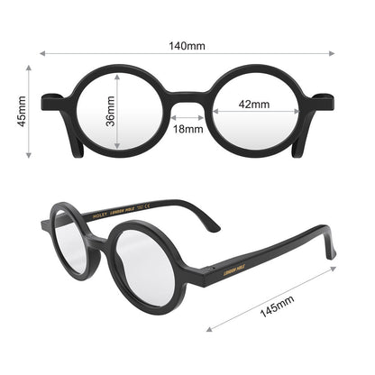 London Mole Moley Blue Blocker Glasses Matte Black V398-LM-MOL-K-0