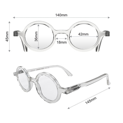 London Mole Moley Blue Blocker Glasses Transparent V398-LM-MOL-T-0