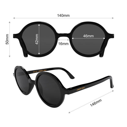 London Mole Artist Sunglasses Gloss Black / Black V398-LM-SART-GK-K