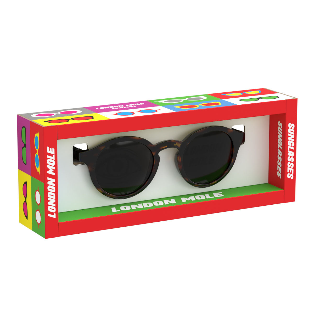 London Mole Graduate Sunglasses Gloss Brown Tortoiseshell V398-LM-SGRA-TS-K