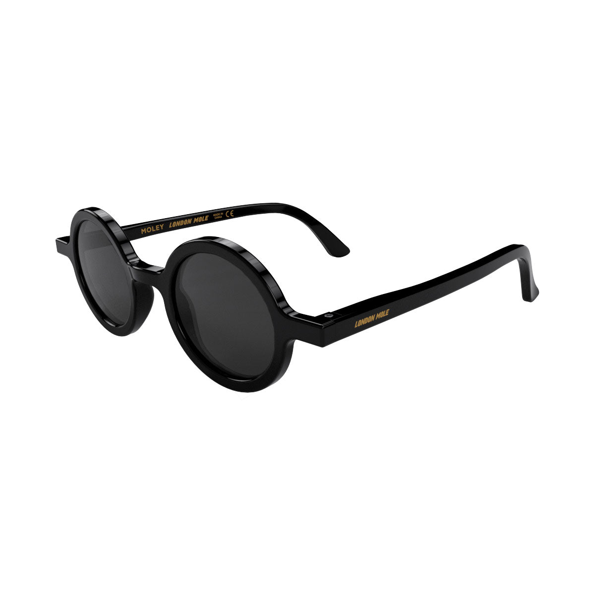 London Mole Moley Sunglasses Gloss Black / Black V398-LM-SMOL-GK-K