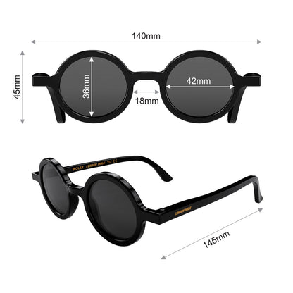 London Mole Moley Sunglasses Gloss Black / Black V398-LM-SMOL-GK-K