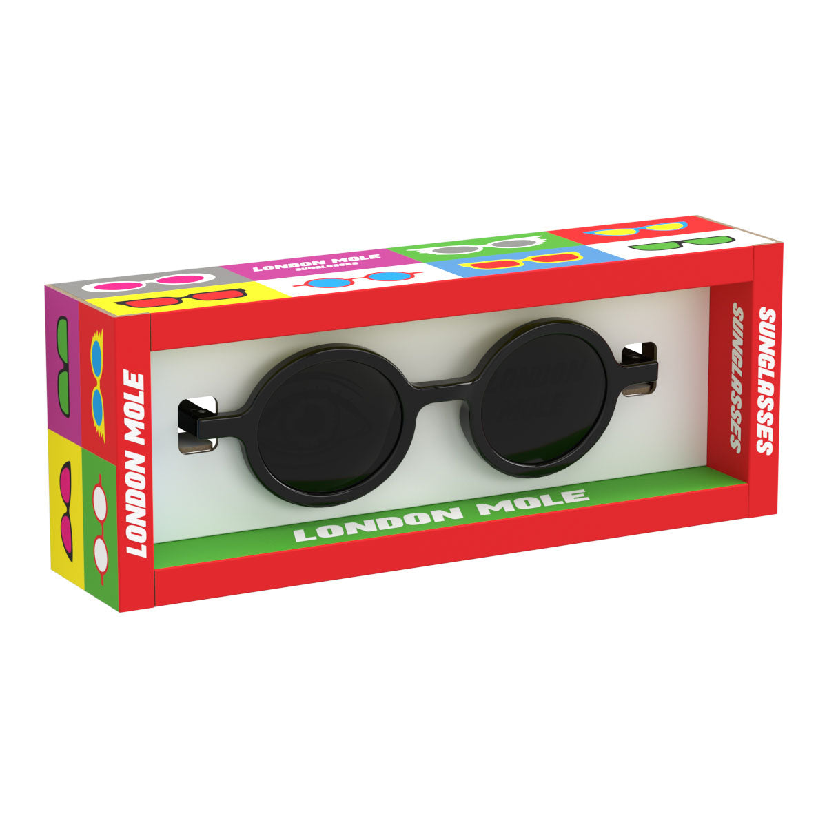 London Mole Moley Sunglasses Gloss Black / Black V398-LM-SMOL-GK-K
