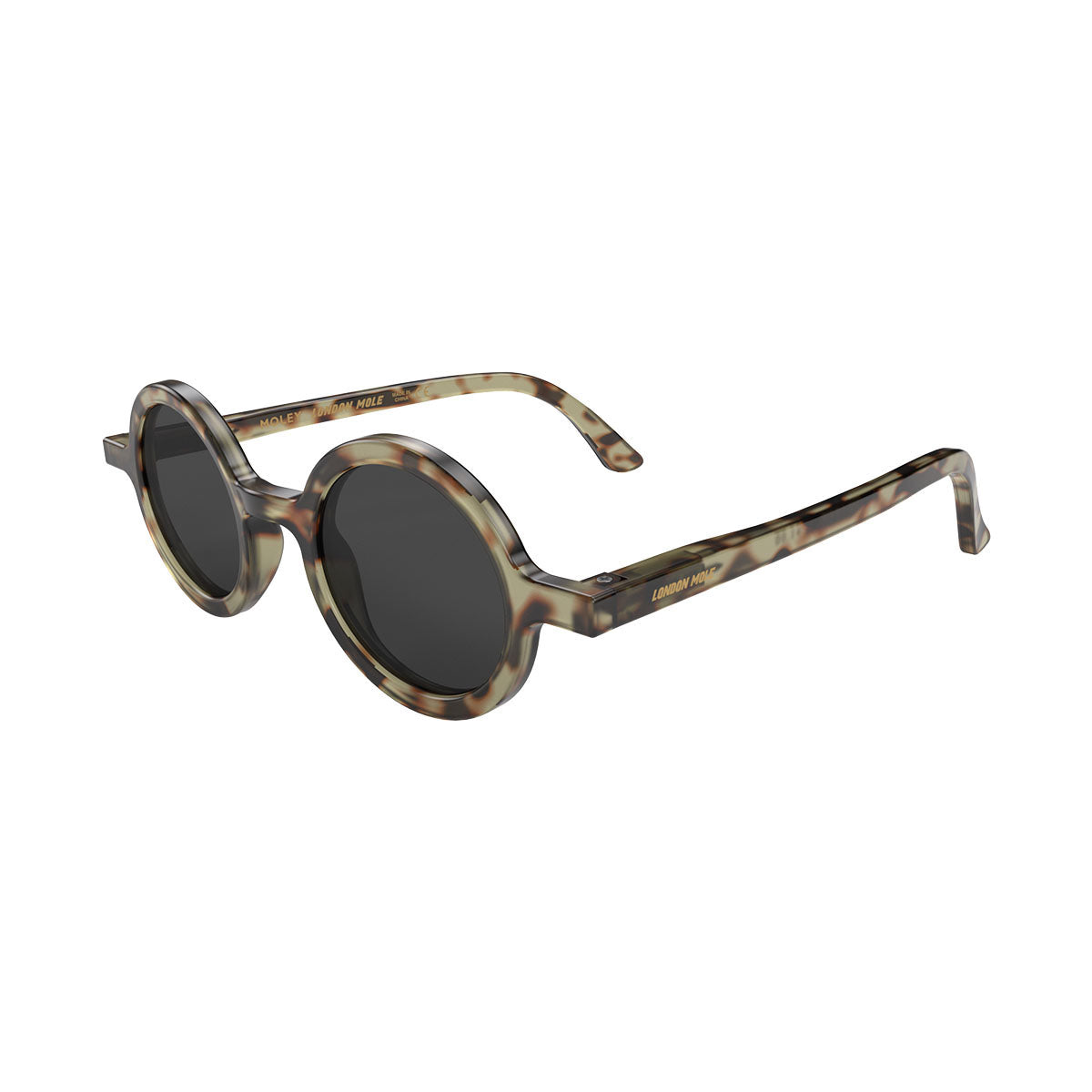 London Mole Moley Sunglasses Gloss Grey Tortoise Shell / Black V398-LM-SMOL-GTS-K