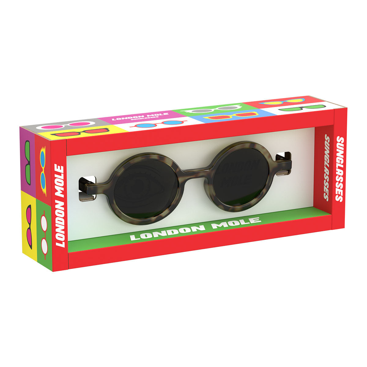 London Mole Moley Sunglasses Gloss Grey Tortoise Shell / Black V398-LM-SMOL-GTS-K
