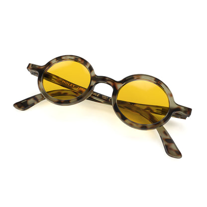 London Mole Moley Sunglasses Gloss Grey Tortoise Shell / Yellow V398-LM-SMOL-GTS-Y