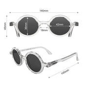 London Mole Moley Sunglasses Transparent / Black V398-LM-SMOL-T-K