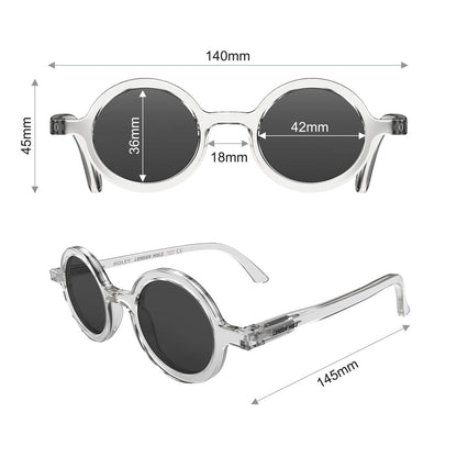 London Mole Moley Sunglasses Transparent / Black V398-LM-SMOL-T-K