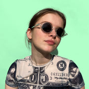 London Mole Moley Sunglasses Transparent / Black V398-LM-SMOL-T-K