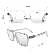London Mole Spy Blue Blocker Glasses Transparent V398-LM-SPY-T-0