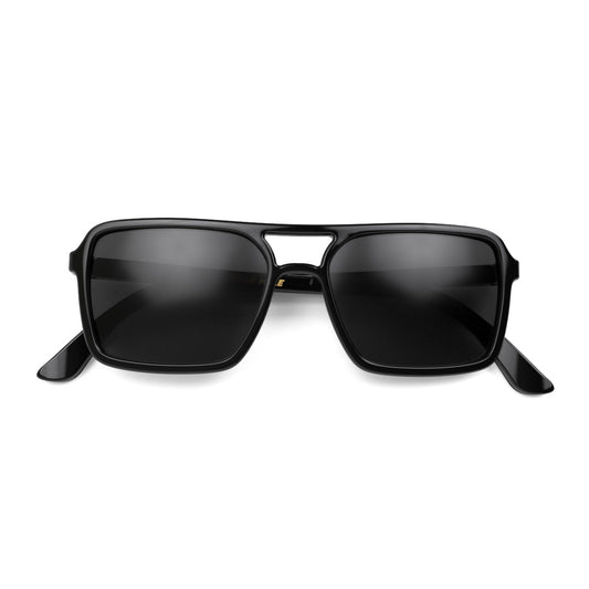 London Mole Spy Sunglasses Gloss Black / Black V398-LM-SSPY-GK-K