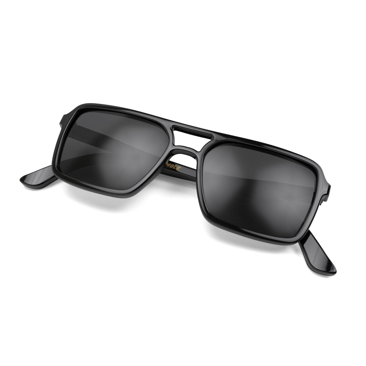 London Mole Spy Sunglasses Gloss Black / Black V398-LM-SSPY-GK-K