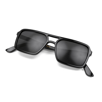 London Mole Spy Sunglasses Gloss Black / Black V398-LM-SSPY-GK-K