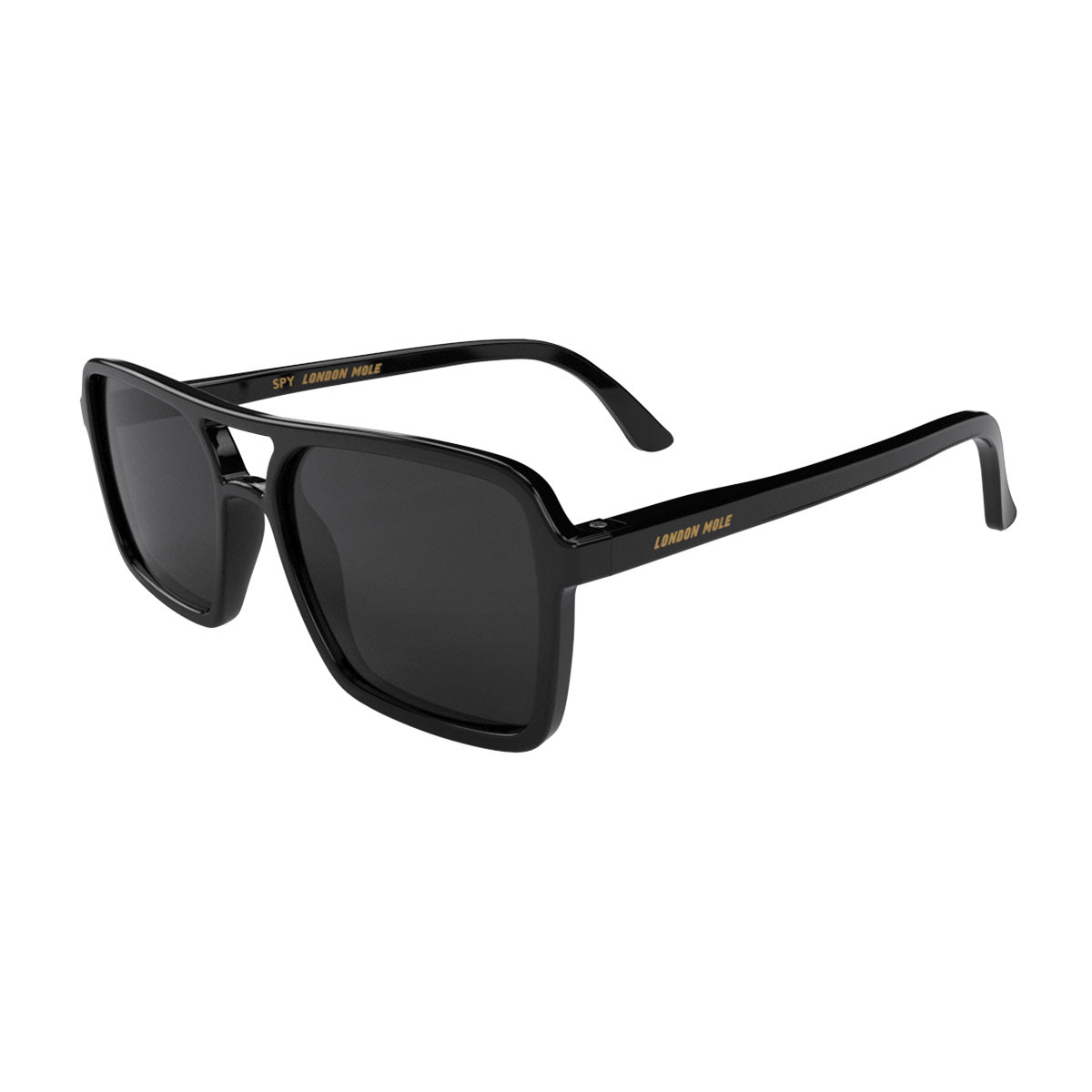 London Mole Spy Sunglasses Gloss Black / Black V398-LM-SSPY-GK-K