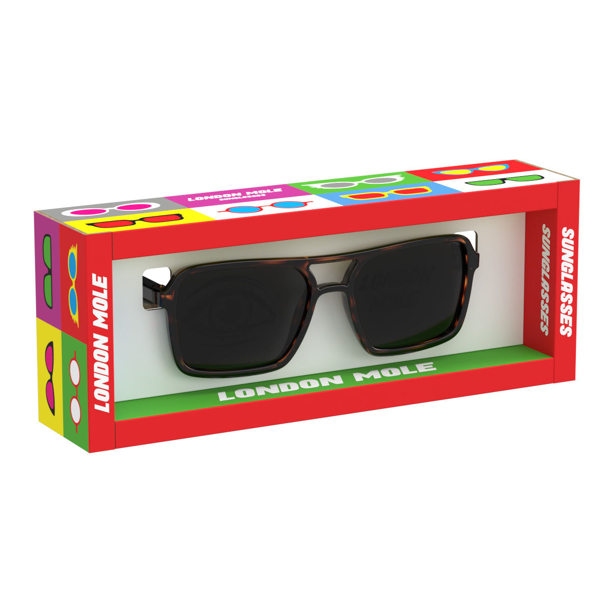 London Mole Spy Sunglasses Gloss Tortoise Shell / Black V398-LM-SSPY-TS-K