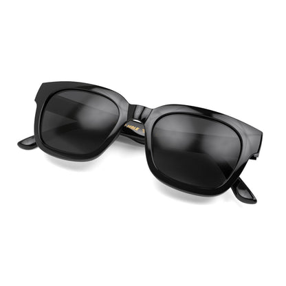 London Mole Tricky Sunglasses Gloss Black / Black V398-LM-STRI-GK-K