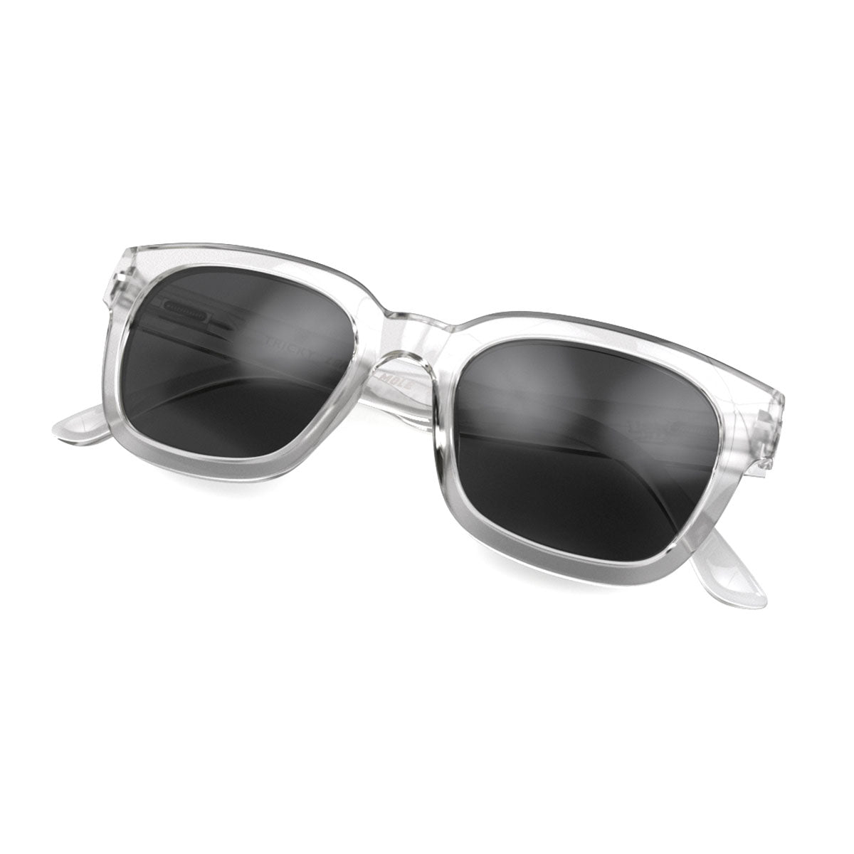 London Mole Tricky Sunglasses Gloss Transparent / Black V398-LM-STRI-T-K