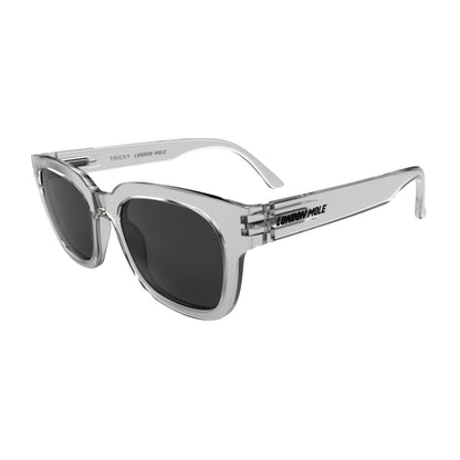 London Mole Tricky Sunglasses Gloss Transparent / Black V398-LM-STRI-T-K