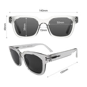 London Mole Tricky Sunglasses Gloss Transparent / Black V398-LM-STRI-T-K