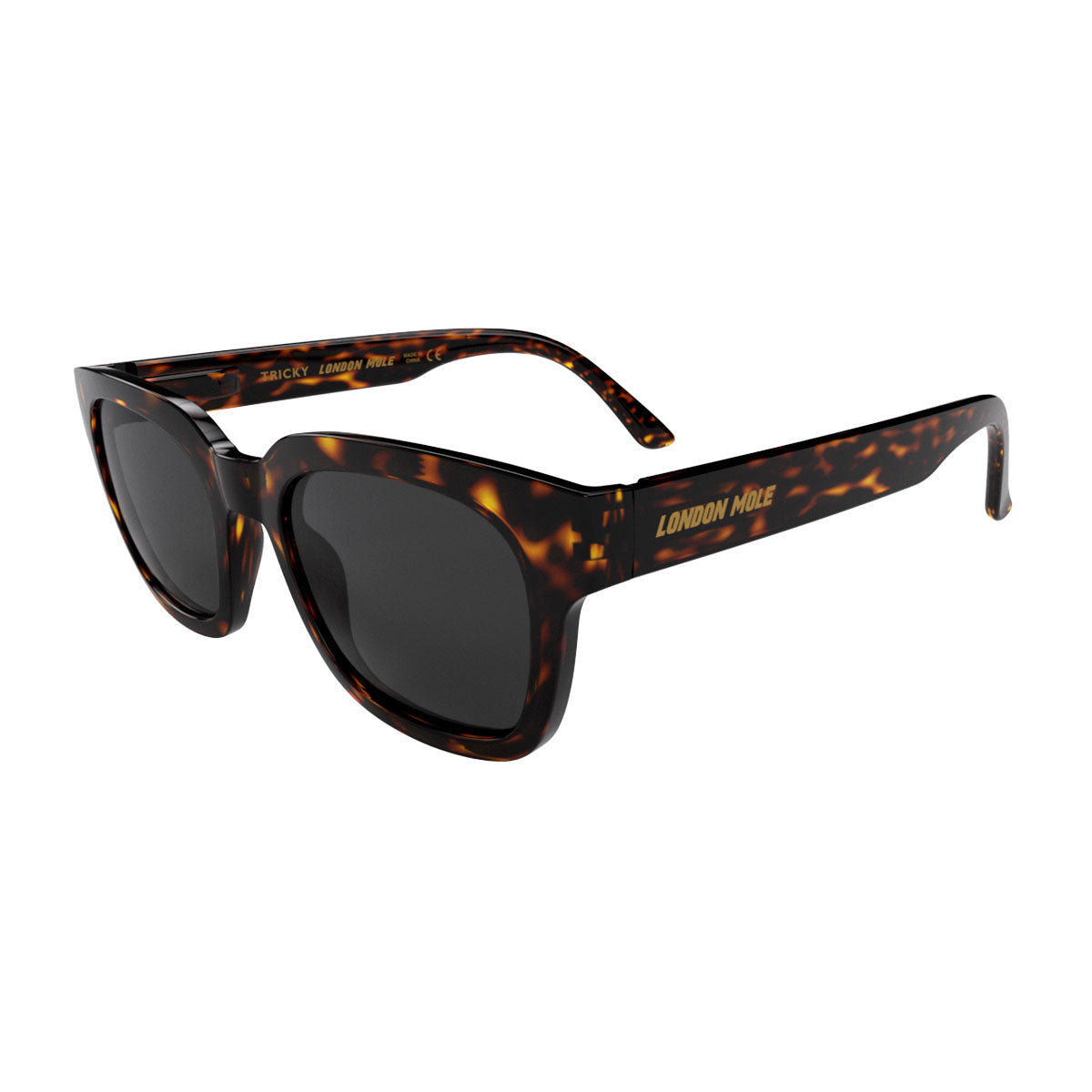 London Mole Tricky Sunglasses Gloss Tortoise Shell / Black V398-LM-STRI-TS-K