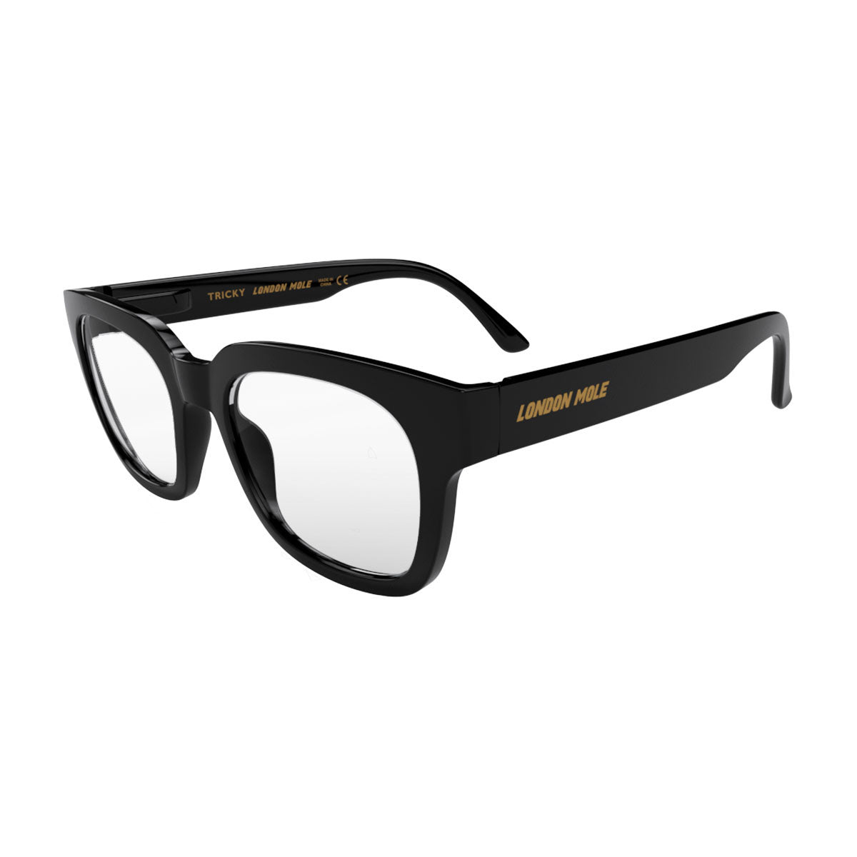 London Mole Tricky Blue Blocker Glasses Gloss Black V398-LM-TRI-GK-0