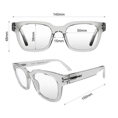 London Mole Tricky Blue Blocker Glasses Gloss Transparent V398-LM-TRI-T-0