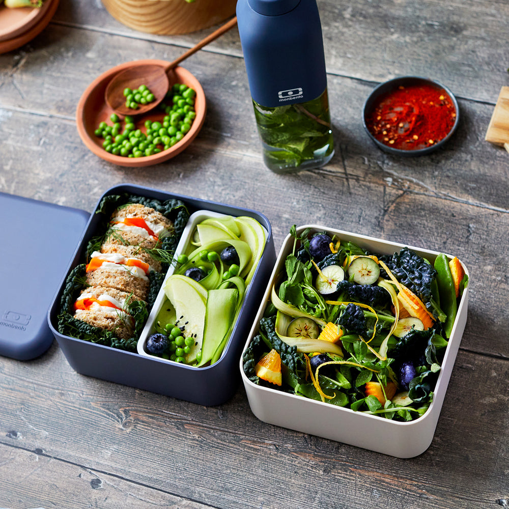 Monbento Mb Square Bento Box - Blue Natural V398-MO-13010060