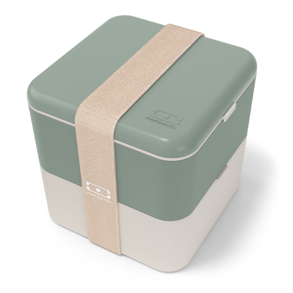 Monbento Mb Square Bento Box - Bi-Colour Green V398-MO-13010081