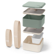 Monbento Mb Square Bento Box - Bi-Colour Green V398-MO-13010081