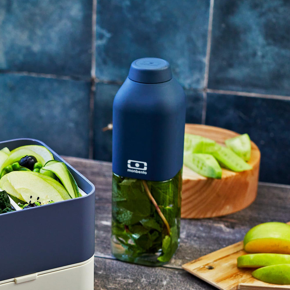 Monbento Mb Positive M Reusable Water Bottle - Blue Infinity V398-MO-15010060