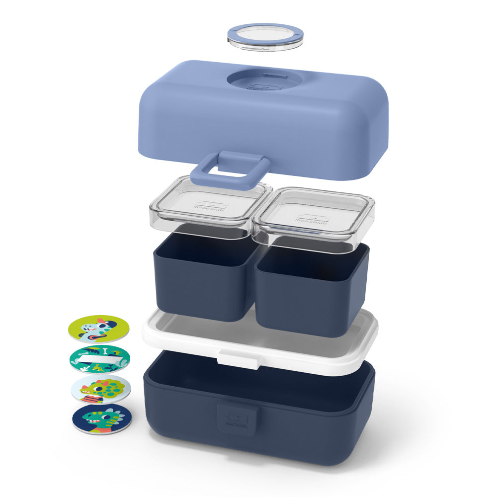 Monbento Mb Tresor Kids Bento Box - Blue Infinity V398-MO-17010028