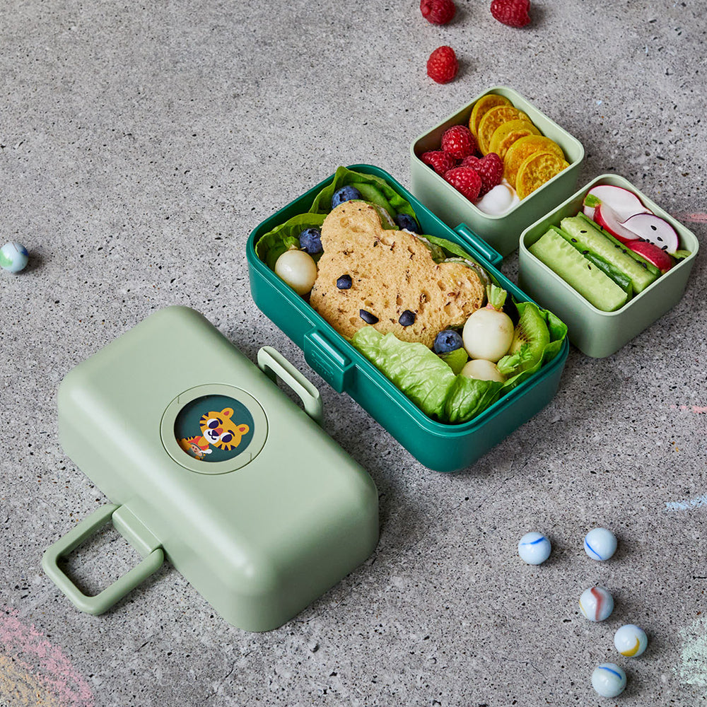 Monbento Mb Tresor Kids Bento Box - Green Forest V398-MO-17010065