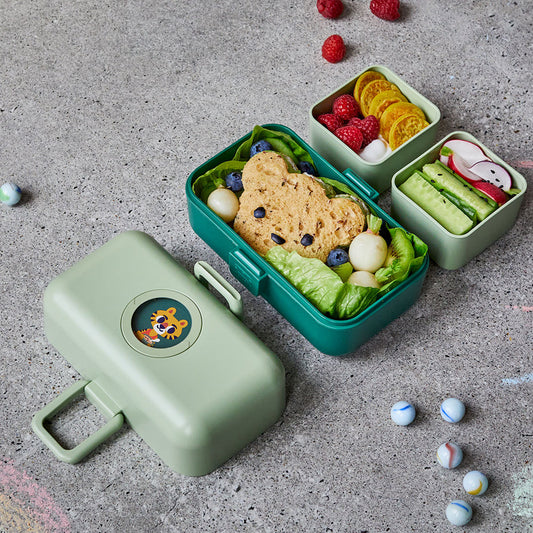 Monbento Mb Tresor Kids Bento Box - Green Forest V398-MO-17010065