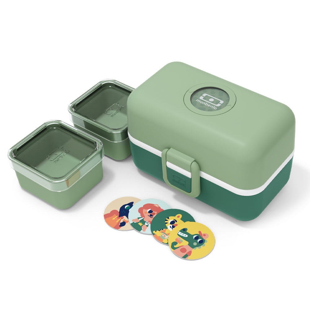 Monbento Mb Tresor Kids Bento Box - Green Forest V398-MO-17010065