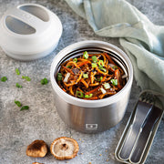 Monbento Mb Element Isolated Bento Box - Metallic Silver V398-MO-18273998