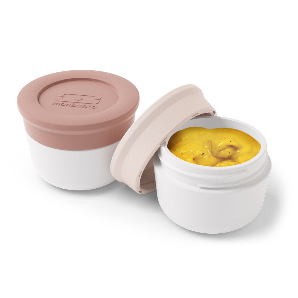 Monbento Mb Temple S Sauce Cups - Natural / Moka V398-MO-20010067